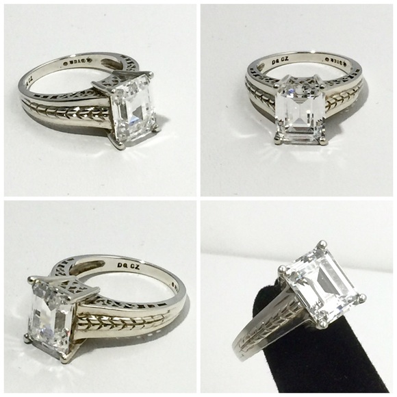 🎉 HOST PICK 🎉 Sterling Diamonique CZ  Ring - Picture 3 of 4